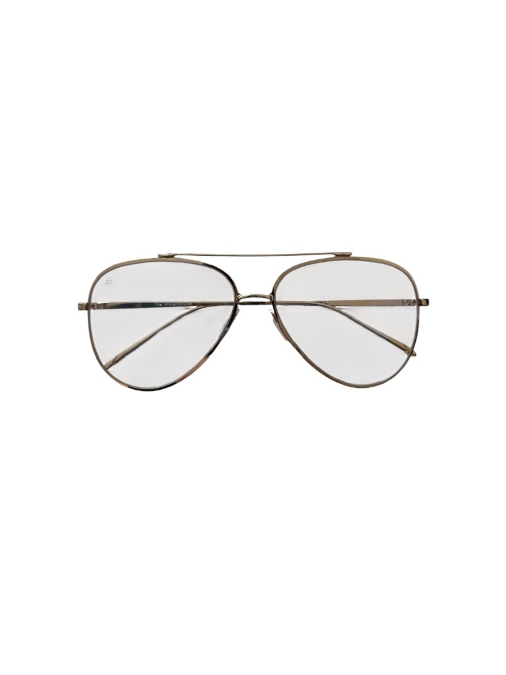 NWT Clear Aviator Glasses With Gold Frame